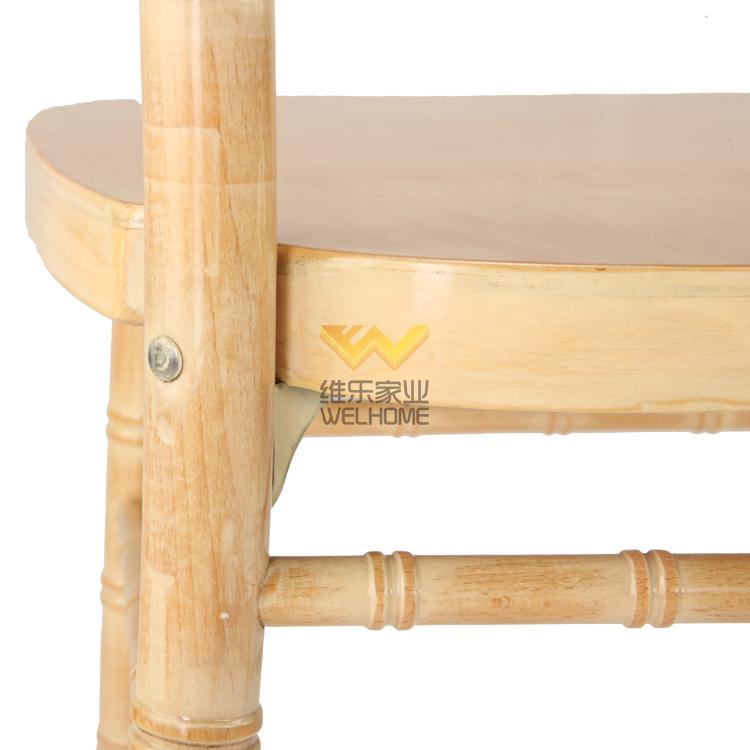 Limewash solid wood camelot chair for wedding/event